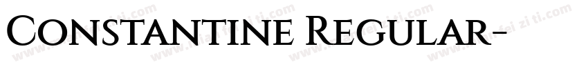 Constantine Regular字体转换